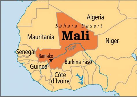 bamako mali map.